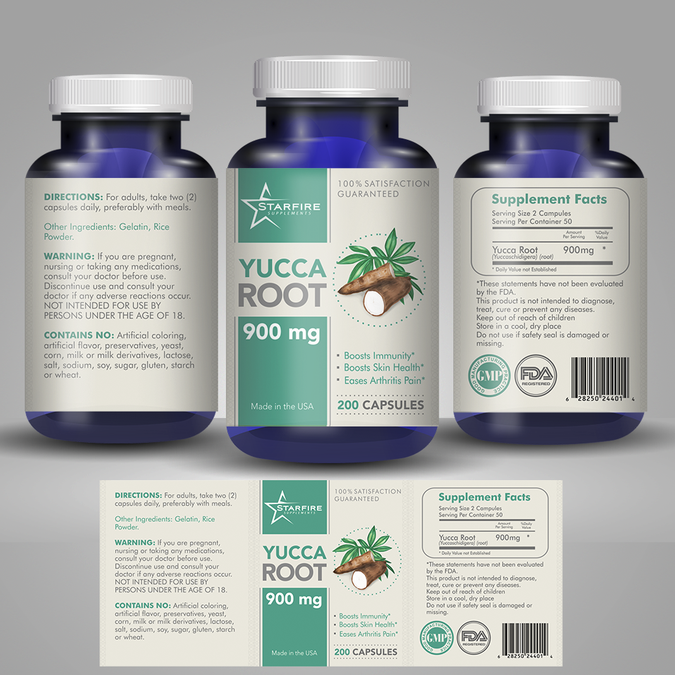 Design A Sharp Minimalist Supplement Label Product Label