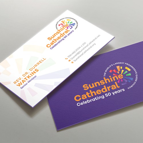 Business Card for Growing Progressing LGBTQ Church Design by kaylee CK