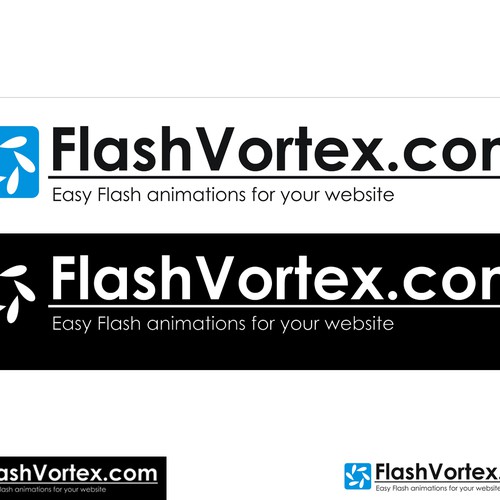 FlashVortex.com logo Diseño de Golek Upo.
