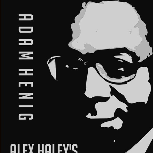 Create a 1970s retro book cover for biography of Alex Haley, author of "Roots." Design by Rac.design