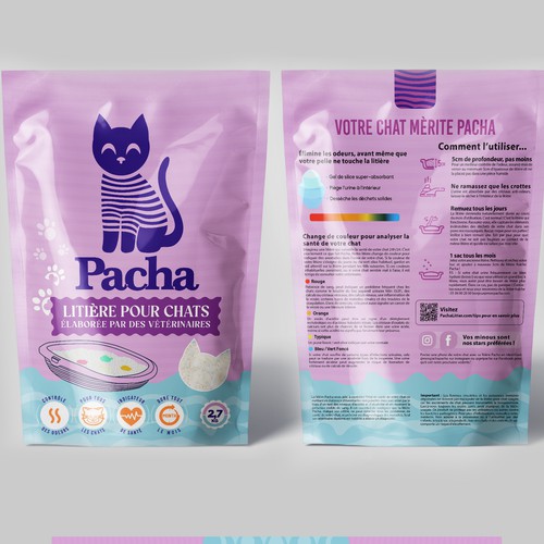 Cat Litter startup Minimalistic packaging - Contest Design by agooshe