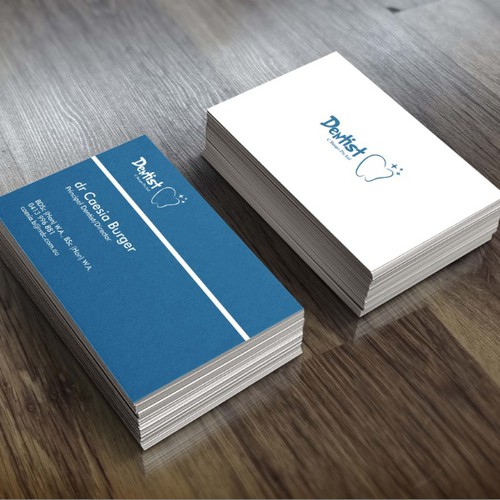 grintdeverauxさんのcreate professional cards for our dental businessデザイン