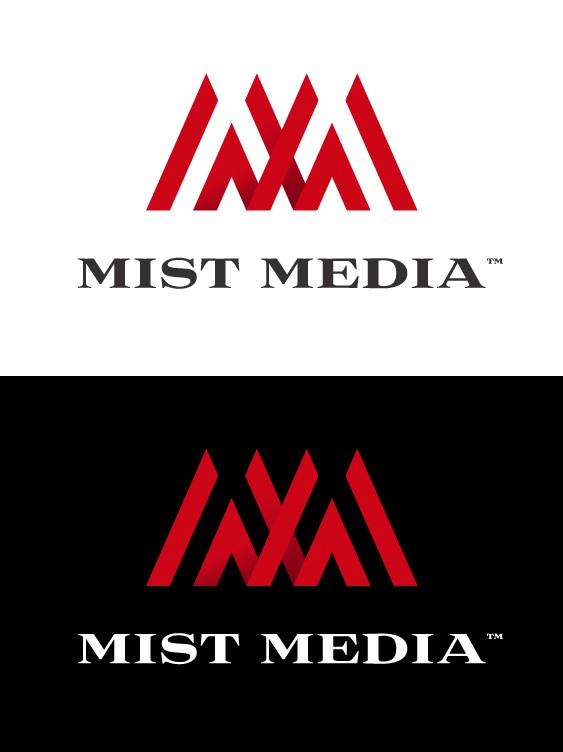 Media logo with the title 'Logo design concept for Mist Media'