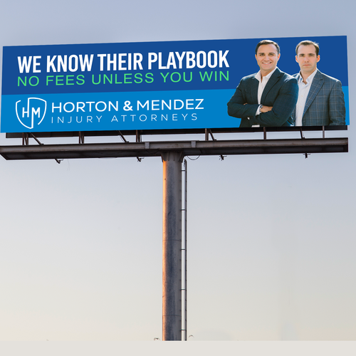 Personal Injury Lawyer Billboard Design Showdown! Design by Kosmos Creatives