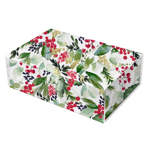 Design a Christmas Pattern for Luxury Decorative Gift Boxes Design réalisé par Fran.illus