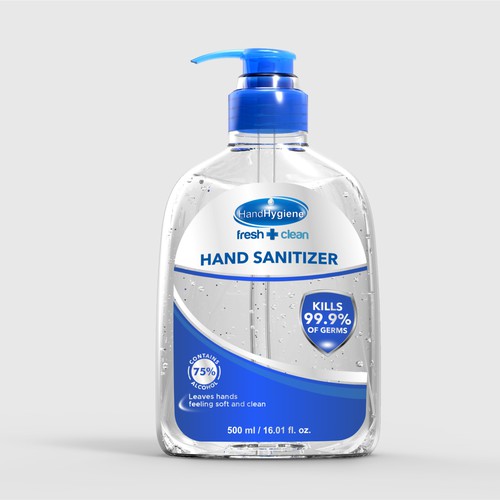 Hand Sanitizer Product Label / Logo Design Design by Mitarim