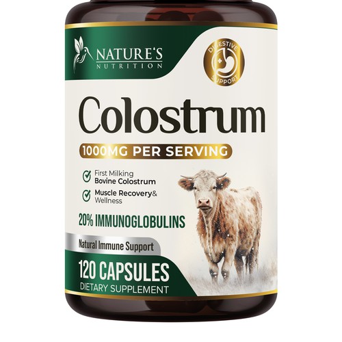 Powerful, Colostrum Design Needed for Nature's Nutrition Design by UnderTheSea™