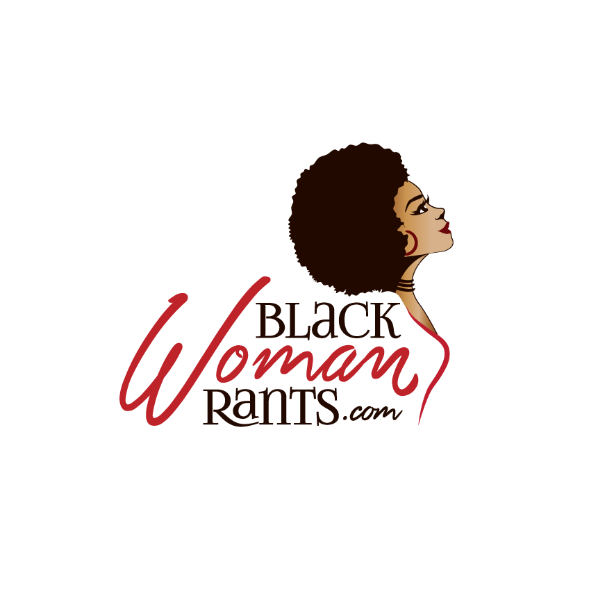 Black hair salon logo with the title 'Black Woman Rants'