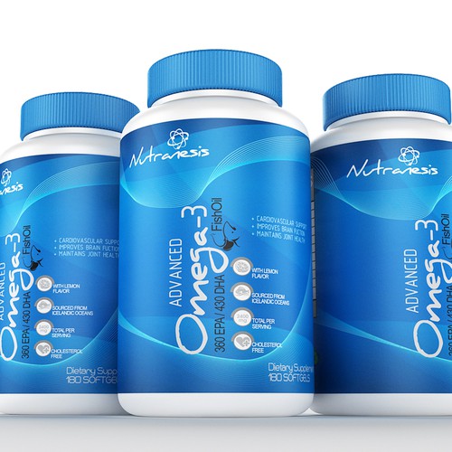 Create the Product Label for Omega-3 Design by Arquimedia