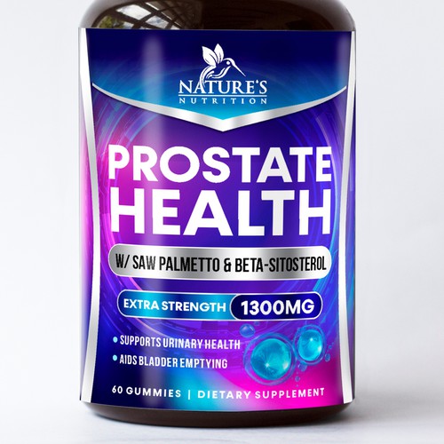 Nature's Nutrition needs a Men's Prostate Health product label Design by GenScythe