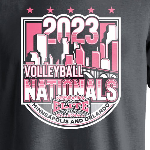Designs 2023 Volleyball Nationals Shirt Tshirt contest