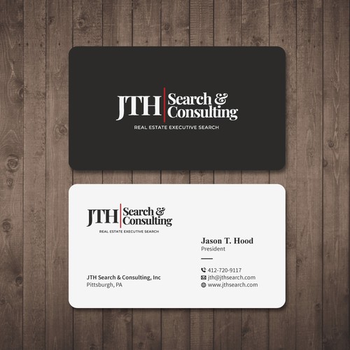 Business Card Design for Executive Search Firm Design by Tcmenk