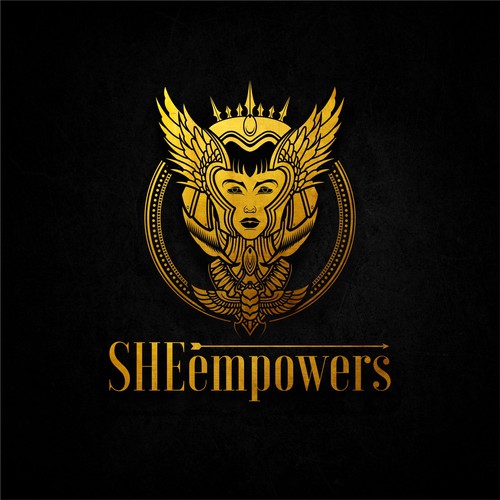 SHEempowers - luxurious design of a woman preferrably in some kind of a circle to appeal to women professionals Design by lrasyid88