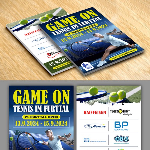 Aces & Action: Cool Flyer for a Tennis Tournament Design by websmartusa