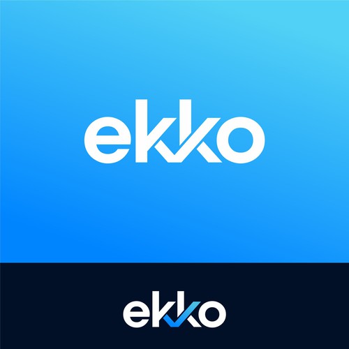 SIMPLE LOGO - ekko Letters then dm after Design by viqisetiadi11