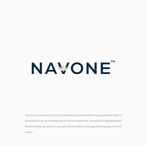 NavOne Logo - Sub Brand of NavPass.aero Design by Solusi Design