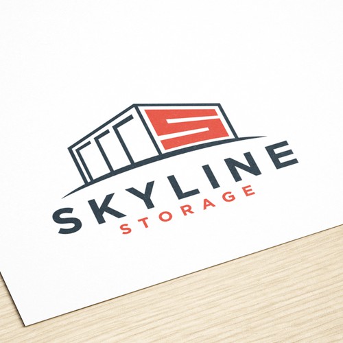 Eye Catching Logo for SKYLINE STORAGE Design by rrrdesign24