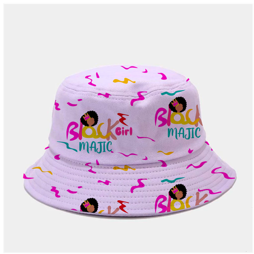 Bucket Hat Designs for Girls (black culture theme) Design by ash00 Designs