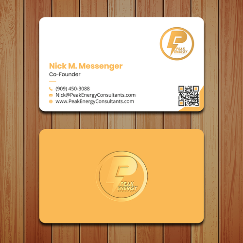 Modern Business Card Design for Electric Energy and Solar Company Design by boniamin