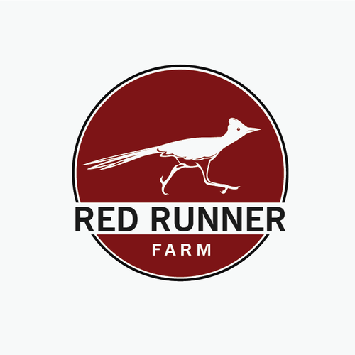 Create a roadrunner logo for Red Runner Farm Design by Parbati