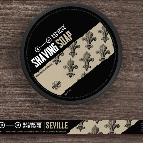 Design Updated and Stylish Labels for Our Best-Selling Men's Shaving Soap Réalisé par ADD778