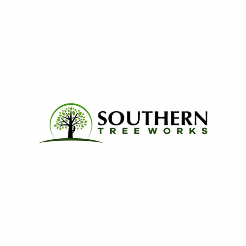sleek and professional logo for a tree business Design by industrial brain ltd