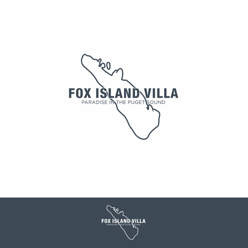 Design a Vacation Home Logo that Depicts Paradise on Fox Island Design by SWARN " O