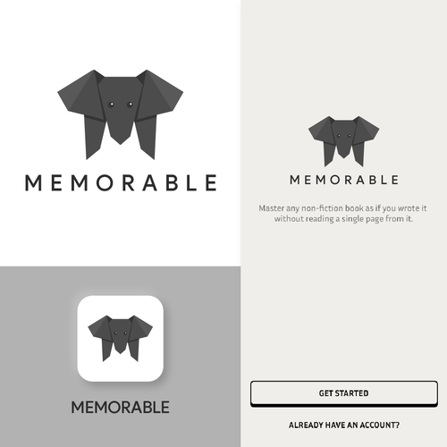 Design a memorable logo for a brand literally called 'Memorable' Design by egimaulana