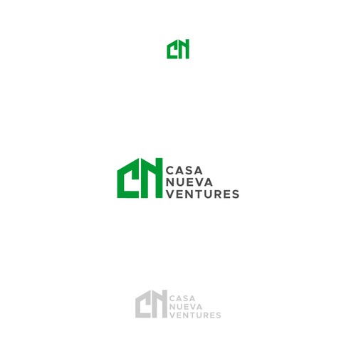 Real estate investing logo symbolizing growth Design by << NENTINEN >>
