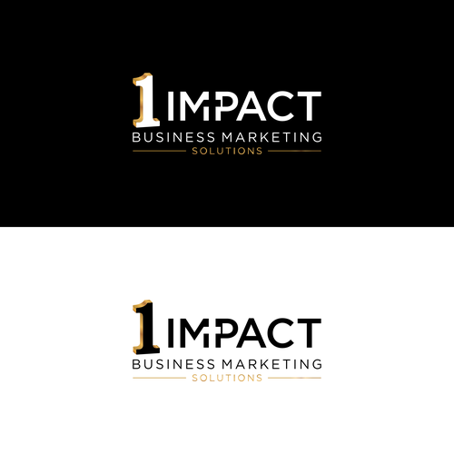 "1 Impact Business Marketing Solutions Logo" winning Logo & brand guide