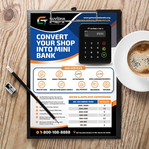 Design a Flyer for Promoting a POS Machine Design by Dzhafir