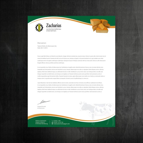 Diseño de We need  letterhead design for our agricultural farm with production and sale of regional products de Felix SH