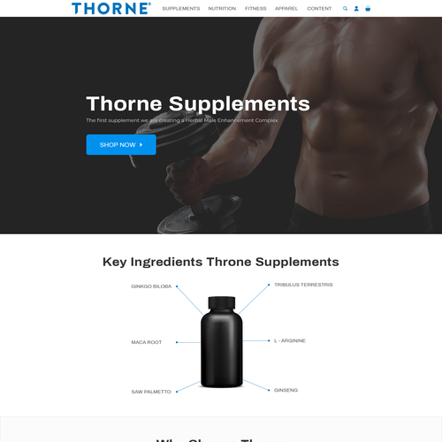 Supplement Website Design réalisé par ** BRIGHT LIGHT **