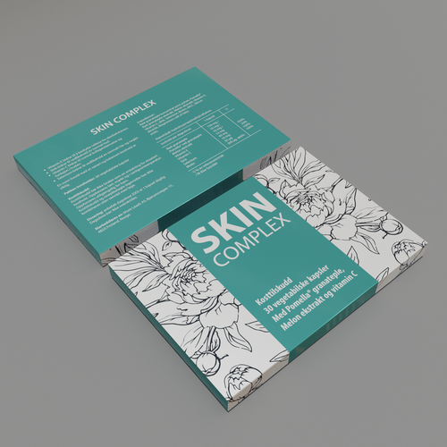 Box design for a advanced skin care supplement Design by i•d•a•d