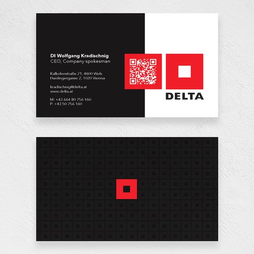 DELTA Business Card Relaunch-ontwerp door PNX Graphics