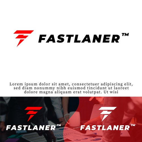 Logo + Brand for Fastlaner™ Design by Med-hj