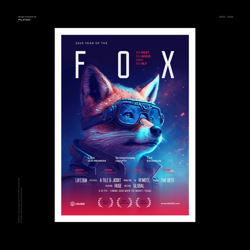 Life360 2023 Year of the Fox Poster Design by FF3