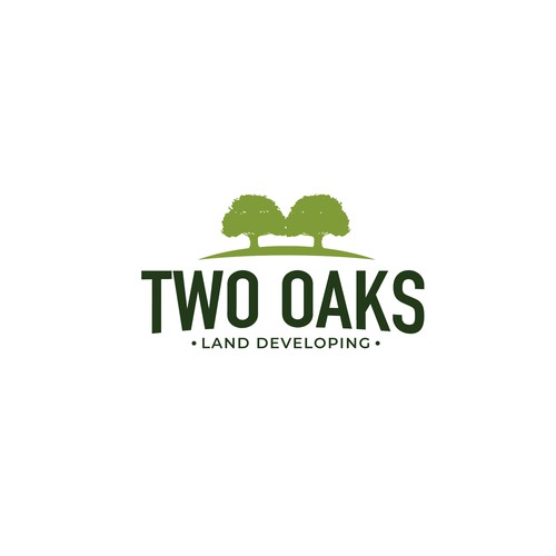 Construction, 3 business owners, use the work TWO oaks in our logo , very bold and intense  graphic Design by RafaelErichsen