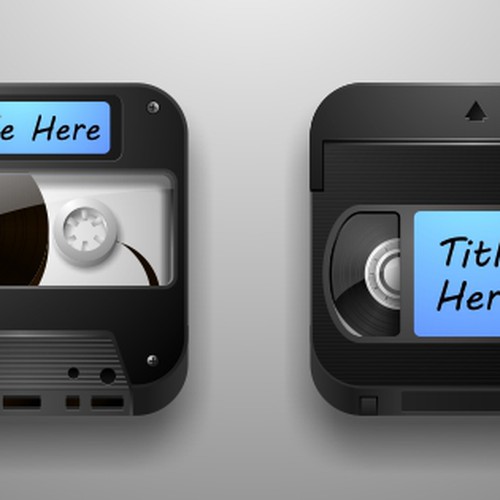 iOS Icon Audio and Video Cassette (VHS) Button or icon contest