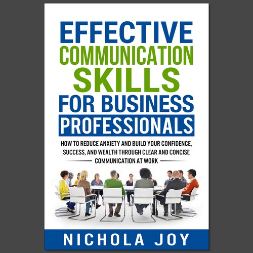 Design a book cover targeting  business professionals that want to enhance communication skills. Design by Ramarao V Katteboina