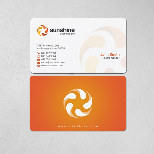 Sunshine | Business card contest