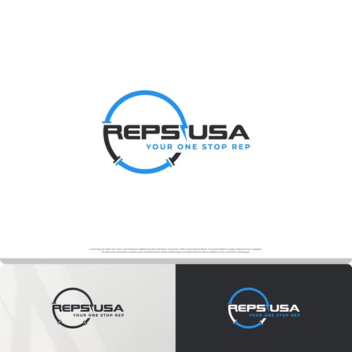 Rep's USA Logo Design by AjiCahyaF