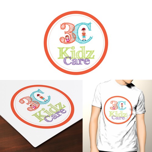 Create a modern yet bright, happy and fun logo for 3C Kidz Care Design by 5AGDesign