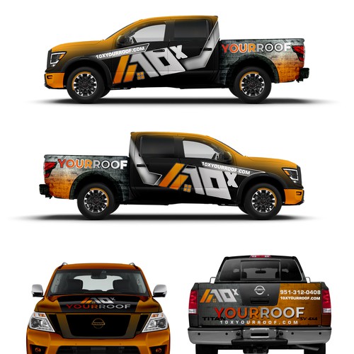 10xYourRoof - truck wrap Design by Tanny Dew ❤︎