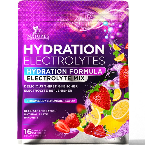 Refreshing Hydration Electrolytes Design Needed for Nature's Nutrition Design by agooshe