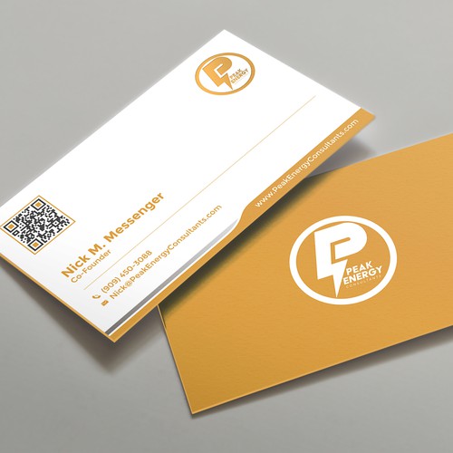 Modern Business Card Design for Electric Energy and Solar Company Design by kaylee CK