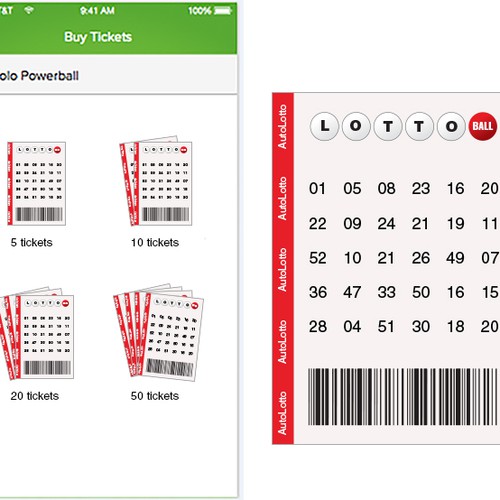 Create a cool Powerball ticket icon ASAP! Design por Khal Doggo