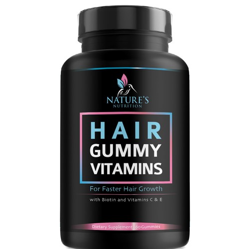 Nature's Nutrition needs a Gummy Vitamins black label Design by agooshe