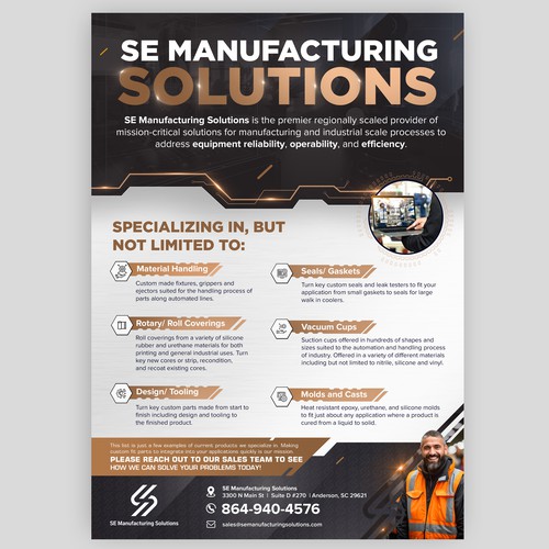 Clean single page line card for potential customers Design by *FBCTechnologies*