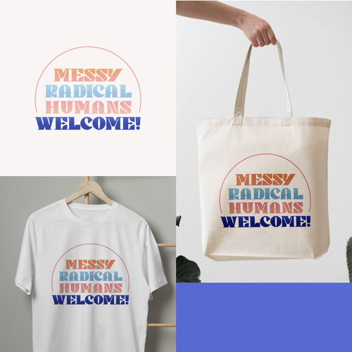 We need a hip, playful design for merch for our therapy practice Design by Mashiko.M